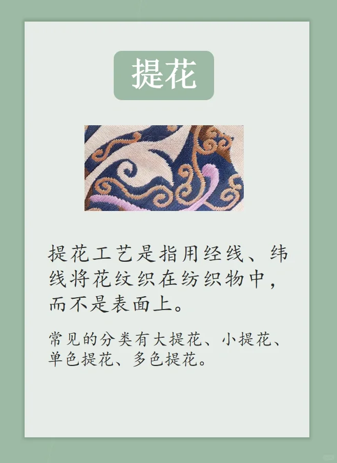 面料工艺 之 提花、印花、绣花和烂花