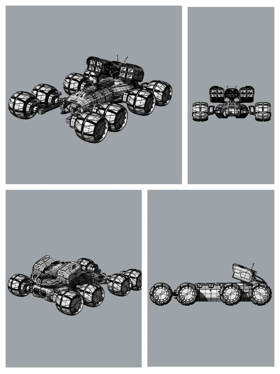 犀牛建模-无人越野探测车设计交通工具设计1