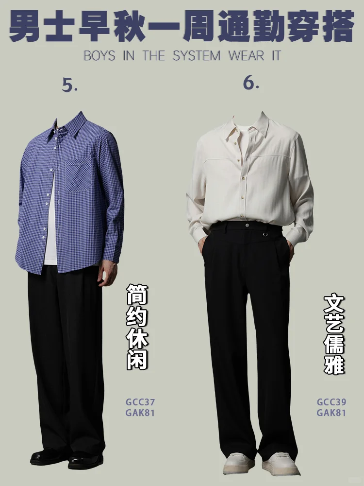 早秋通勤一周不重样穿搭｜秒变职场男神?