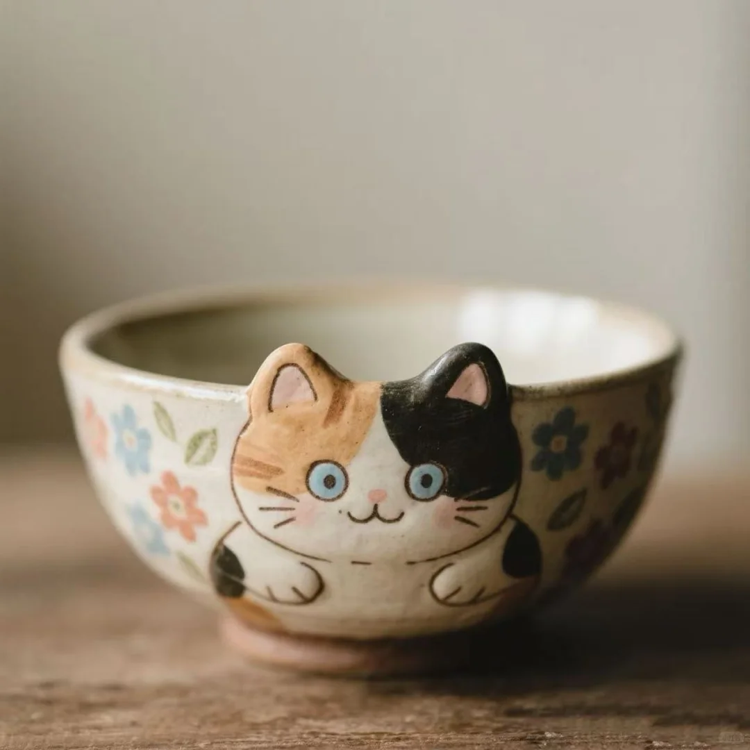 可可爱爱的喵喵碗～～～