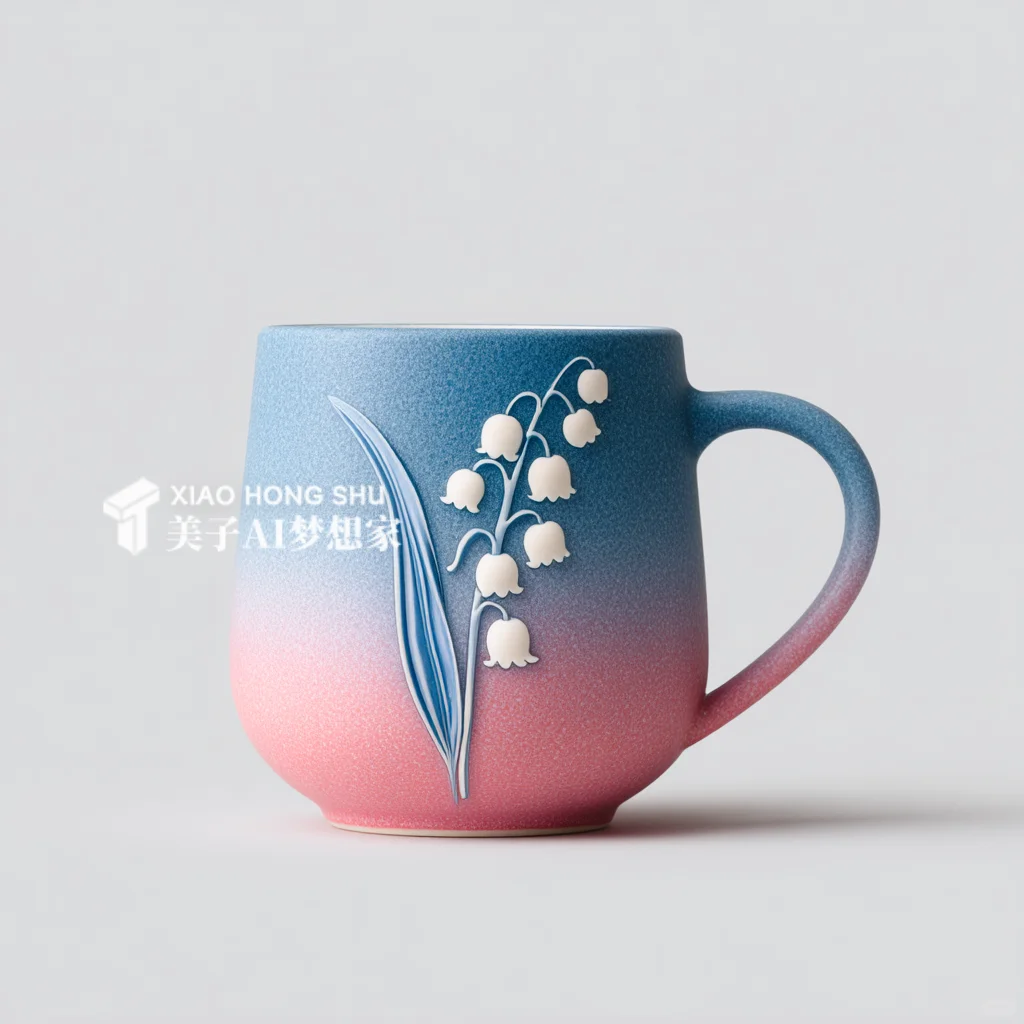 ?AI产品设计1000个?铃兰花开美丽杯子