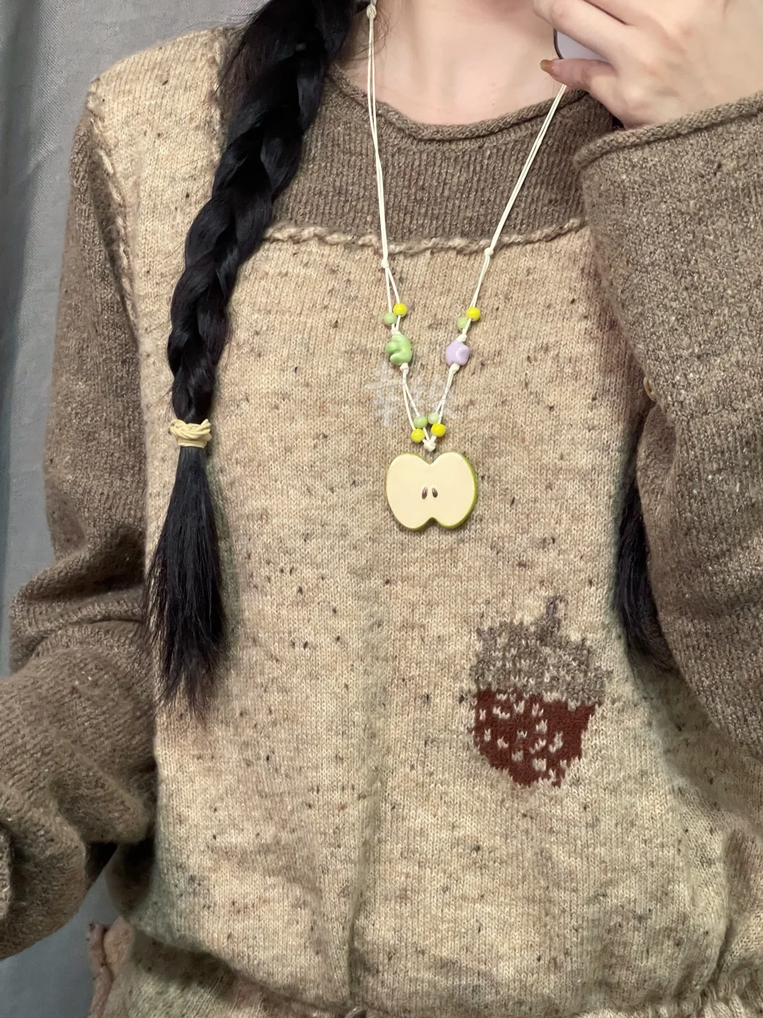 切一片苹果做项链?✨