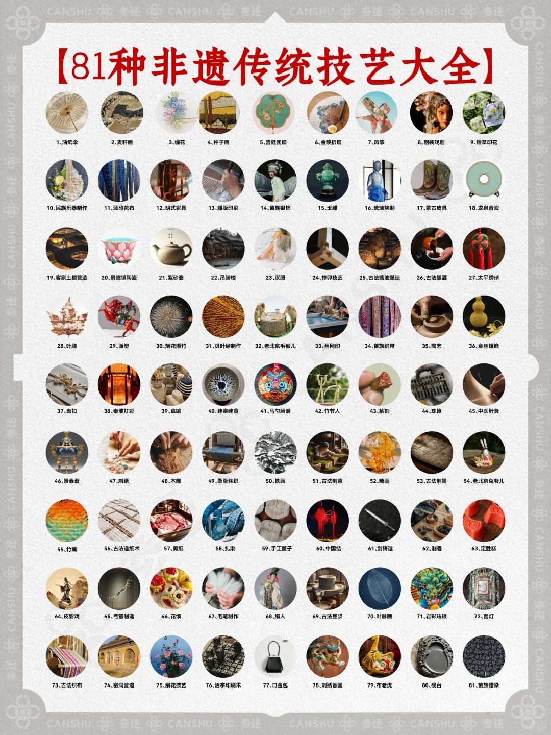 非遗传承技艺大盘点，你最pick哪一个？