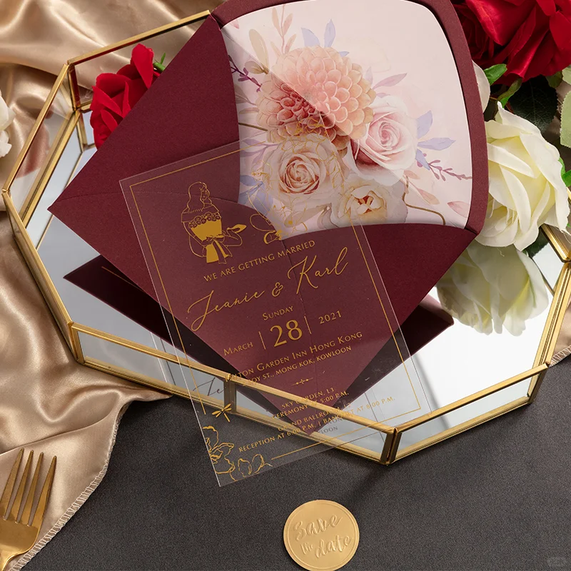 亚克力请帖邀请函的几种印刷方法和工艺