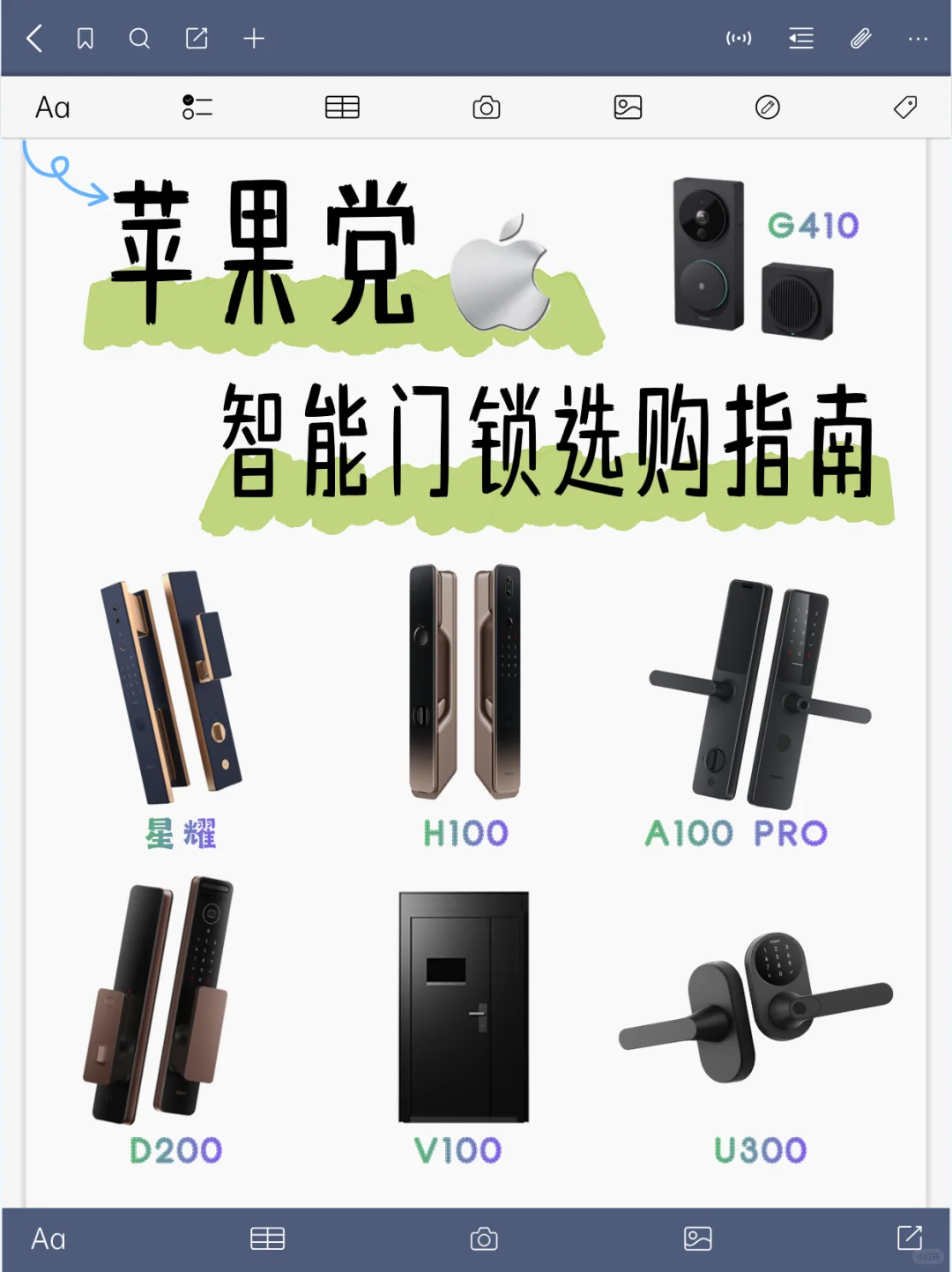苹果党必看！智能门锁选款攻略✨
