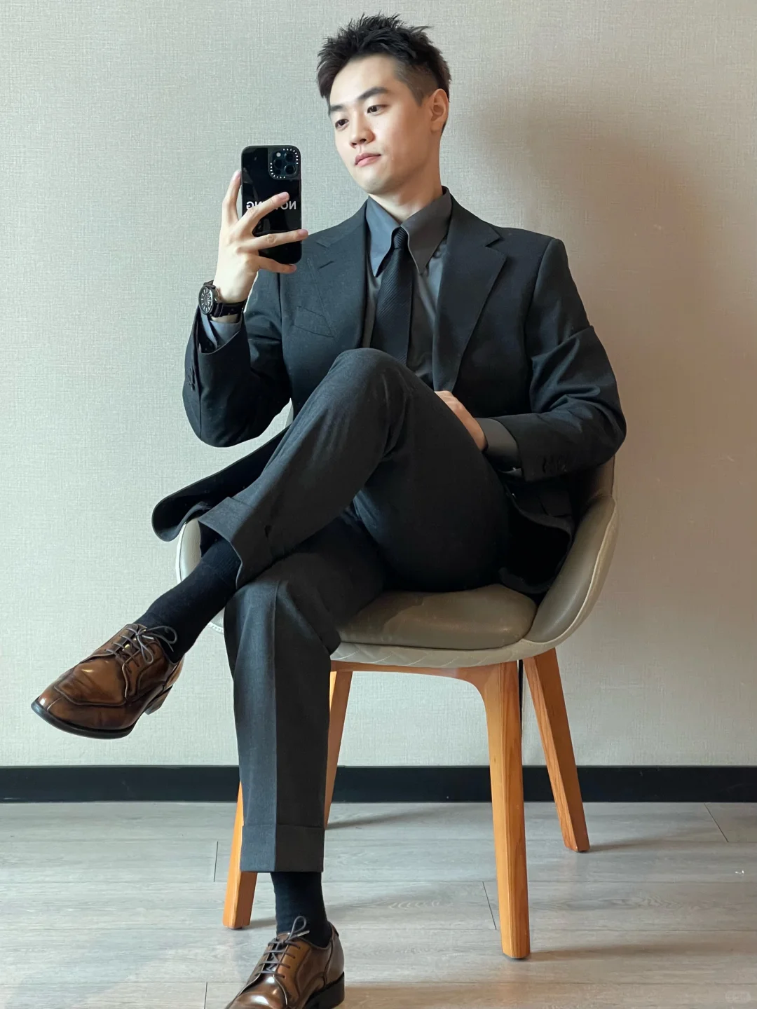 ?喜欢黑色系正装吗❓?