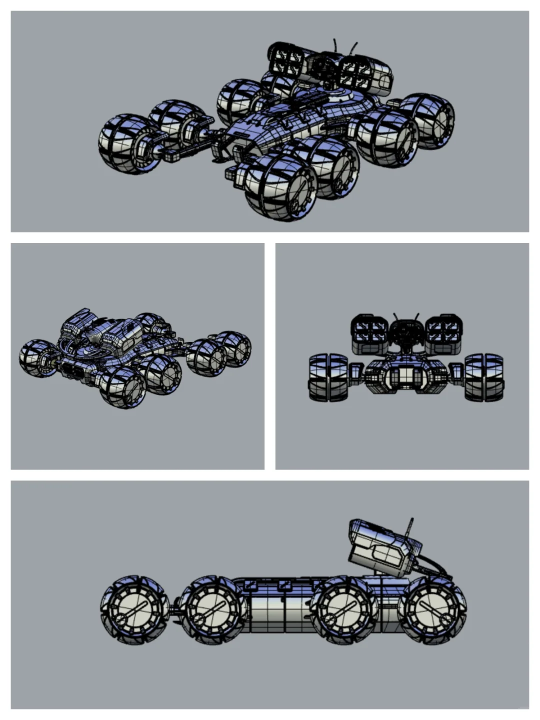 犀牛建模-无人越野探测车设计交通工具设计1
