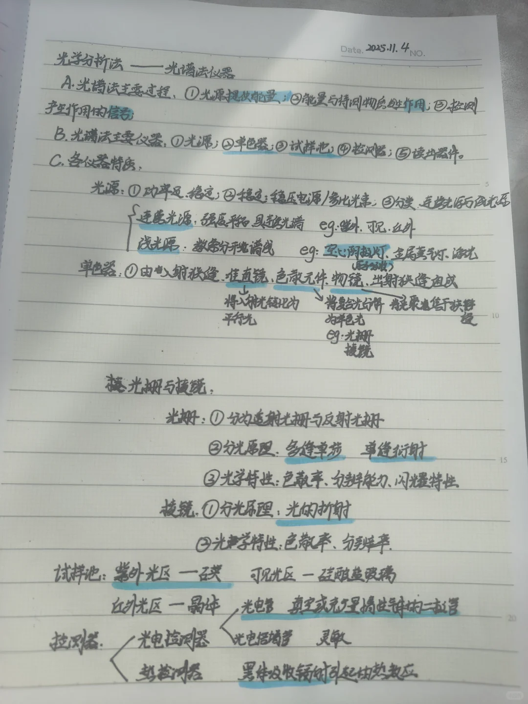 仪器分析极简总结②(光谱法仪器)
