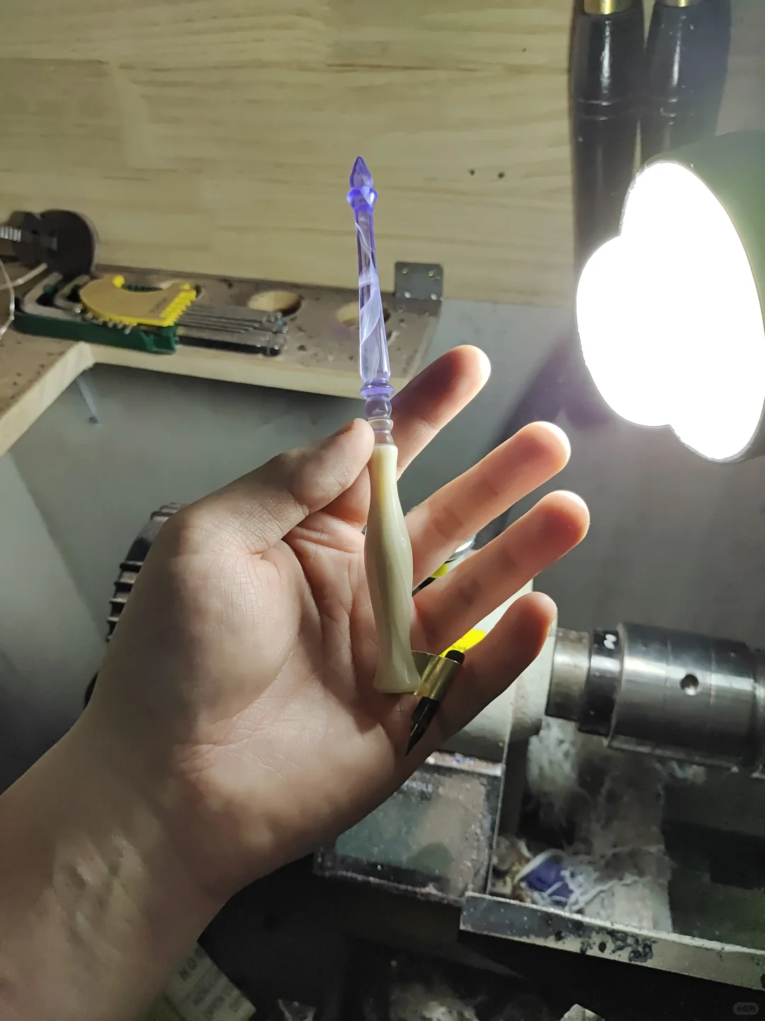 白牛角×树脂拼接蘸水笔