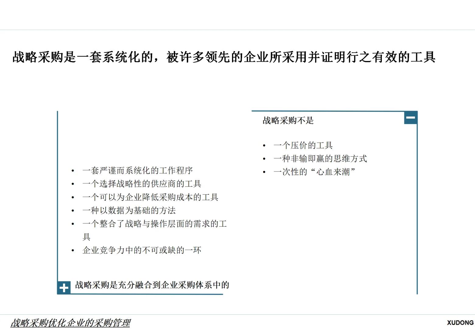 战略采购优化企业的采购管理