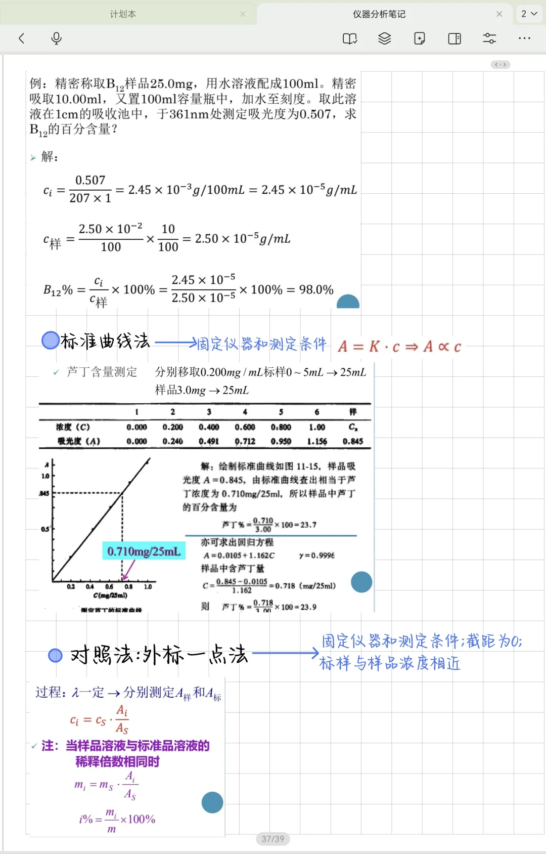 仪器分析笔记—紫外可见分光光度法