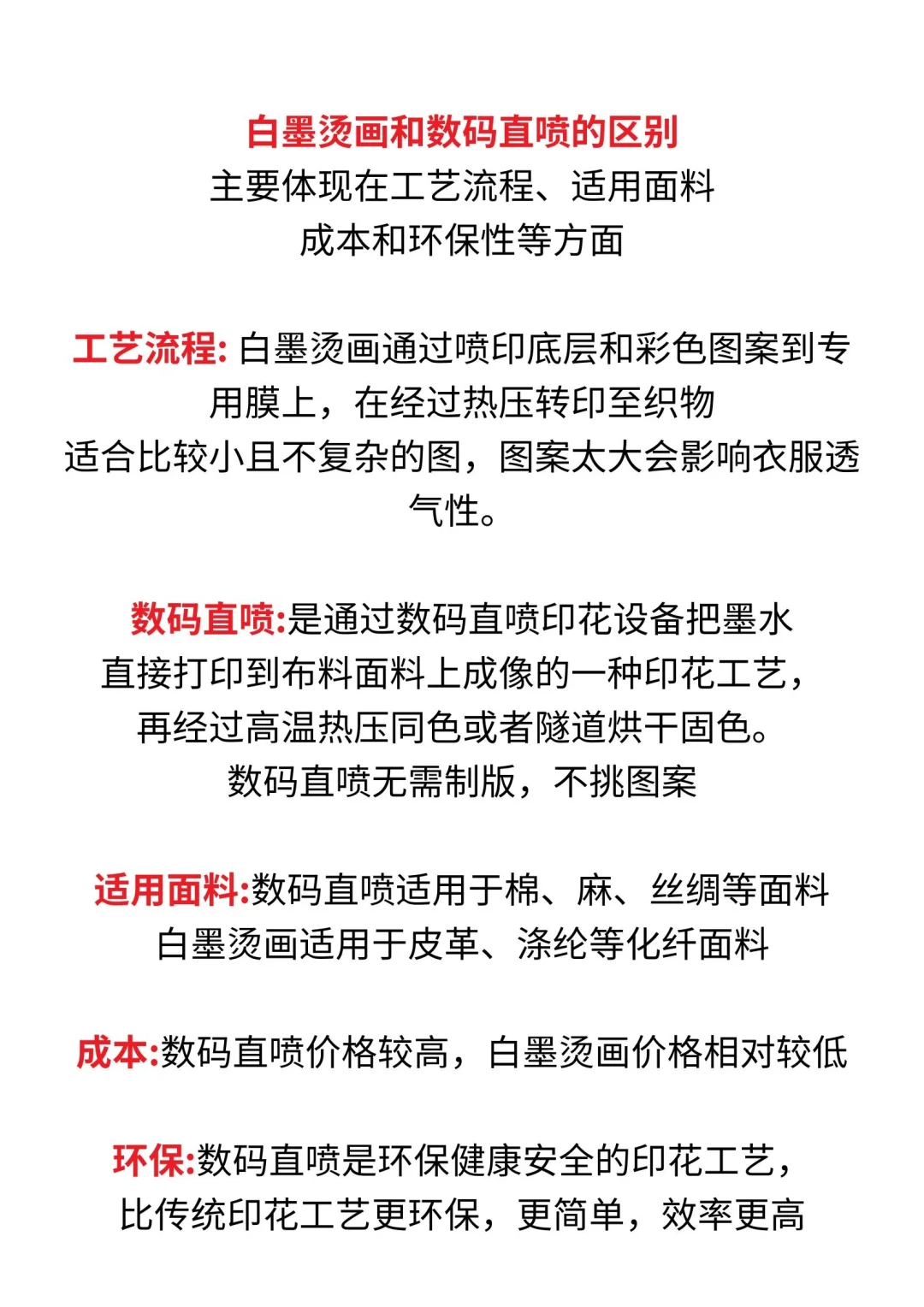 数码直喷VS白墨烫画,区别大揭秘❗