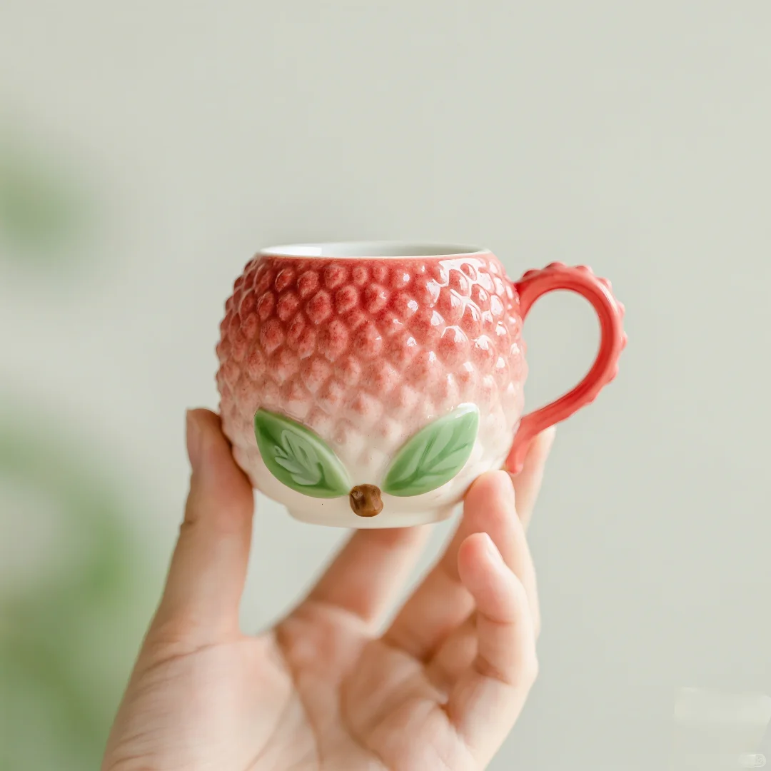 ? 甜美荔枝手工杯，少女心满满的夏日