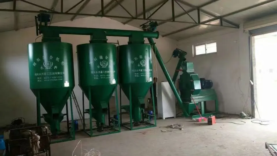 永兴牌小型饲料粉碎搅拌机组助力养殖业腾飞