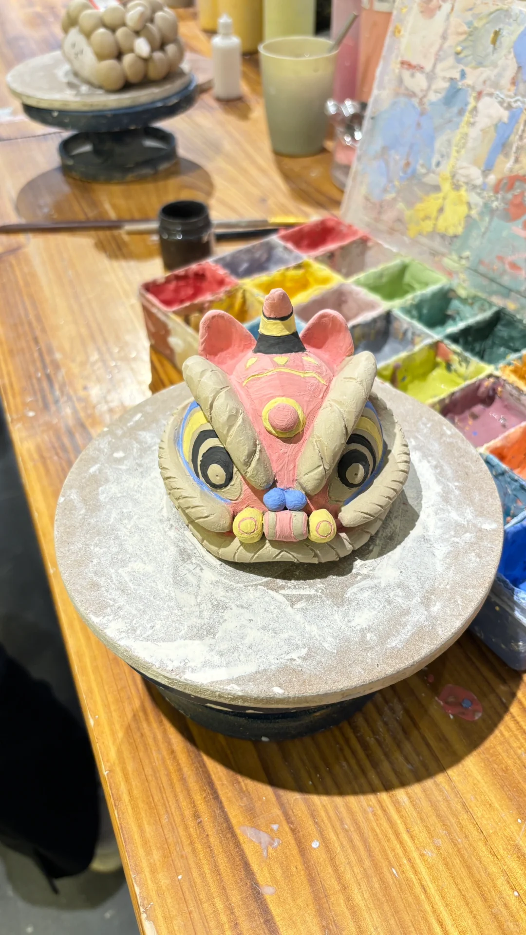 陶瓷舞狮摆件教程