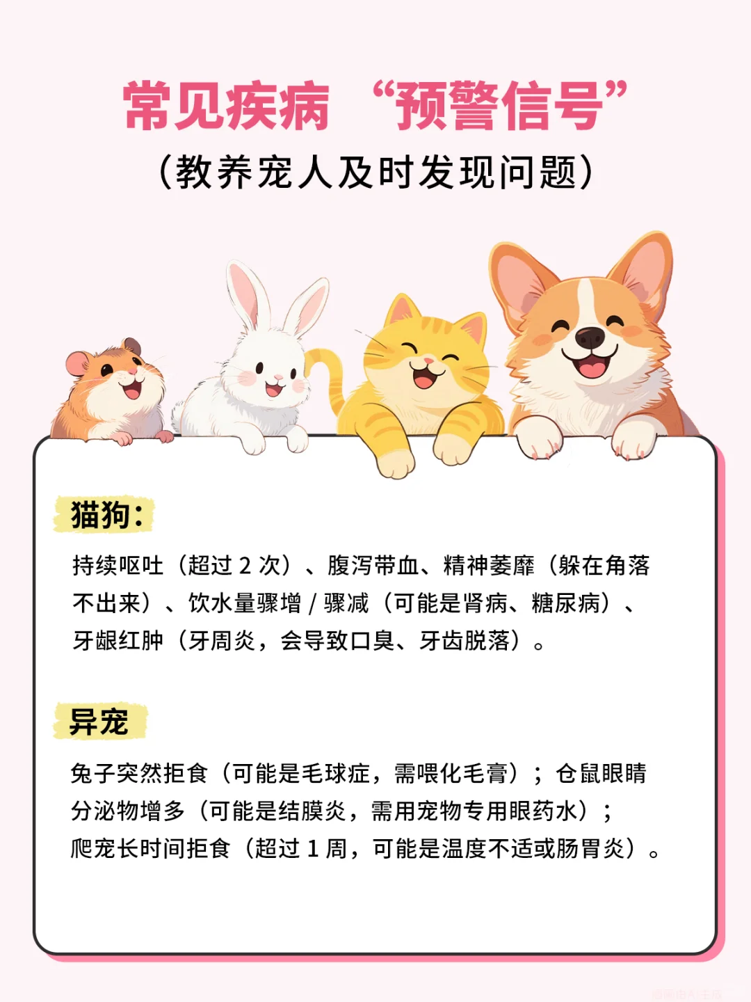 宠物健康管理一定请注意！！！