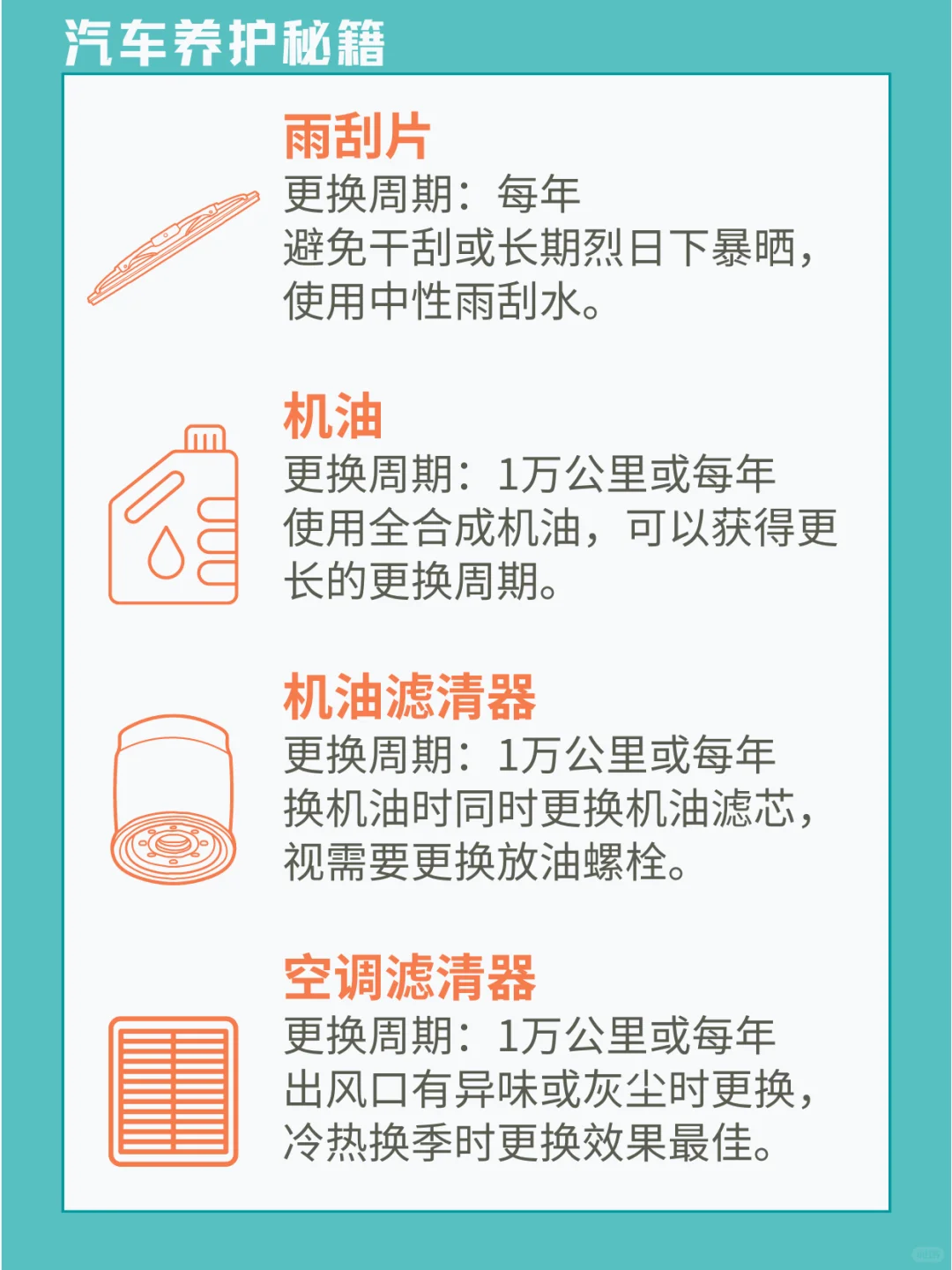 汽车养护每天一个技能｜易损件