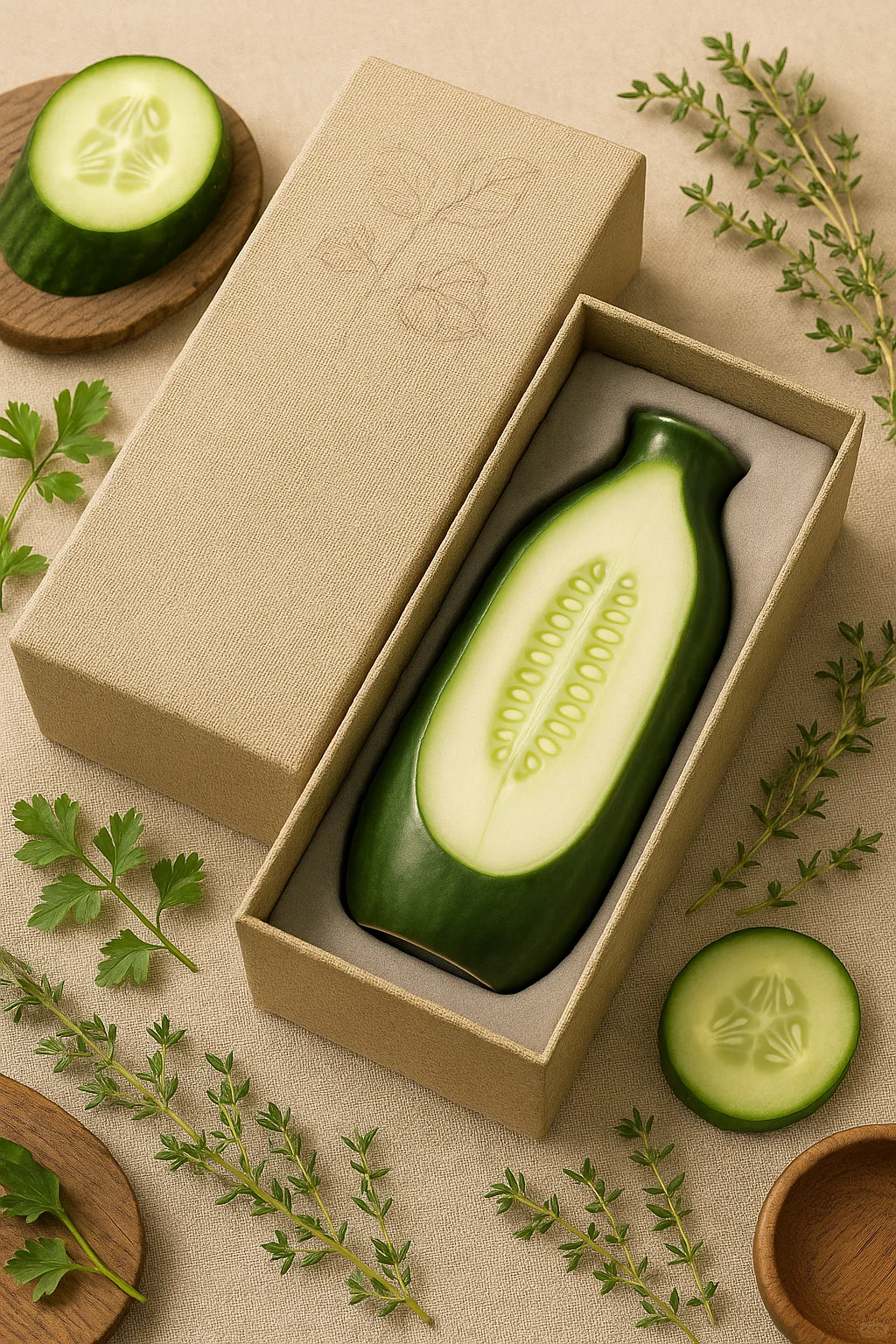 ?惊!黄瓜 “长” 成花瓶啦,创意拉满!