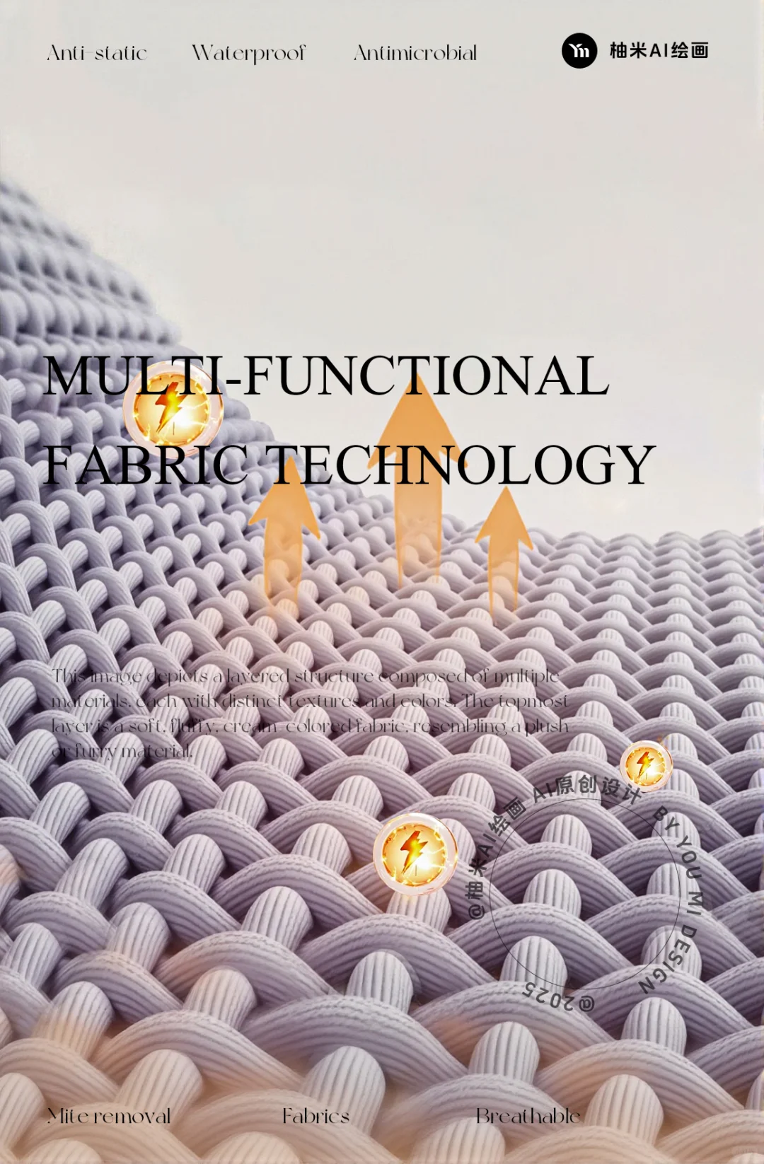 【第1期】防静电科技面料表现素材~