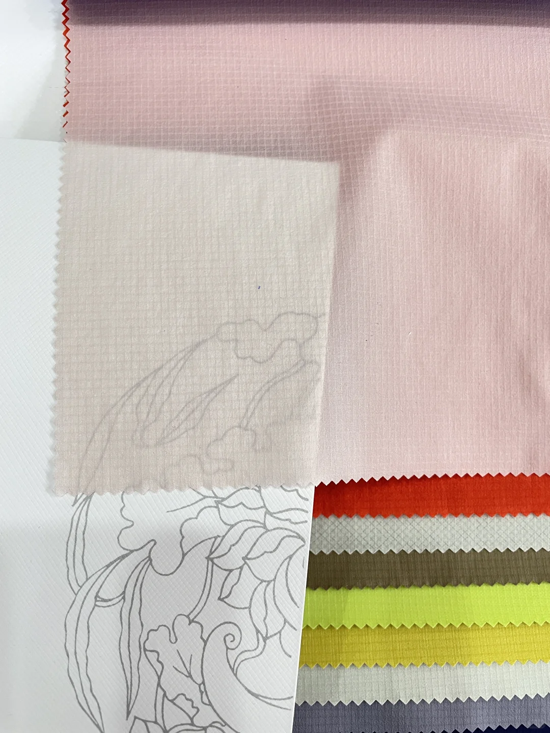 20D超薄尼龙66格子 2025年秋冬爆款面料