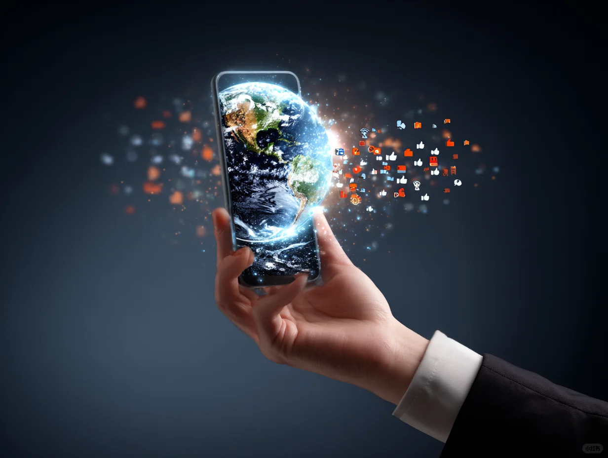 未来科技，智能手机与世界连接！