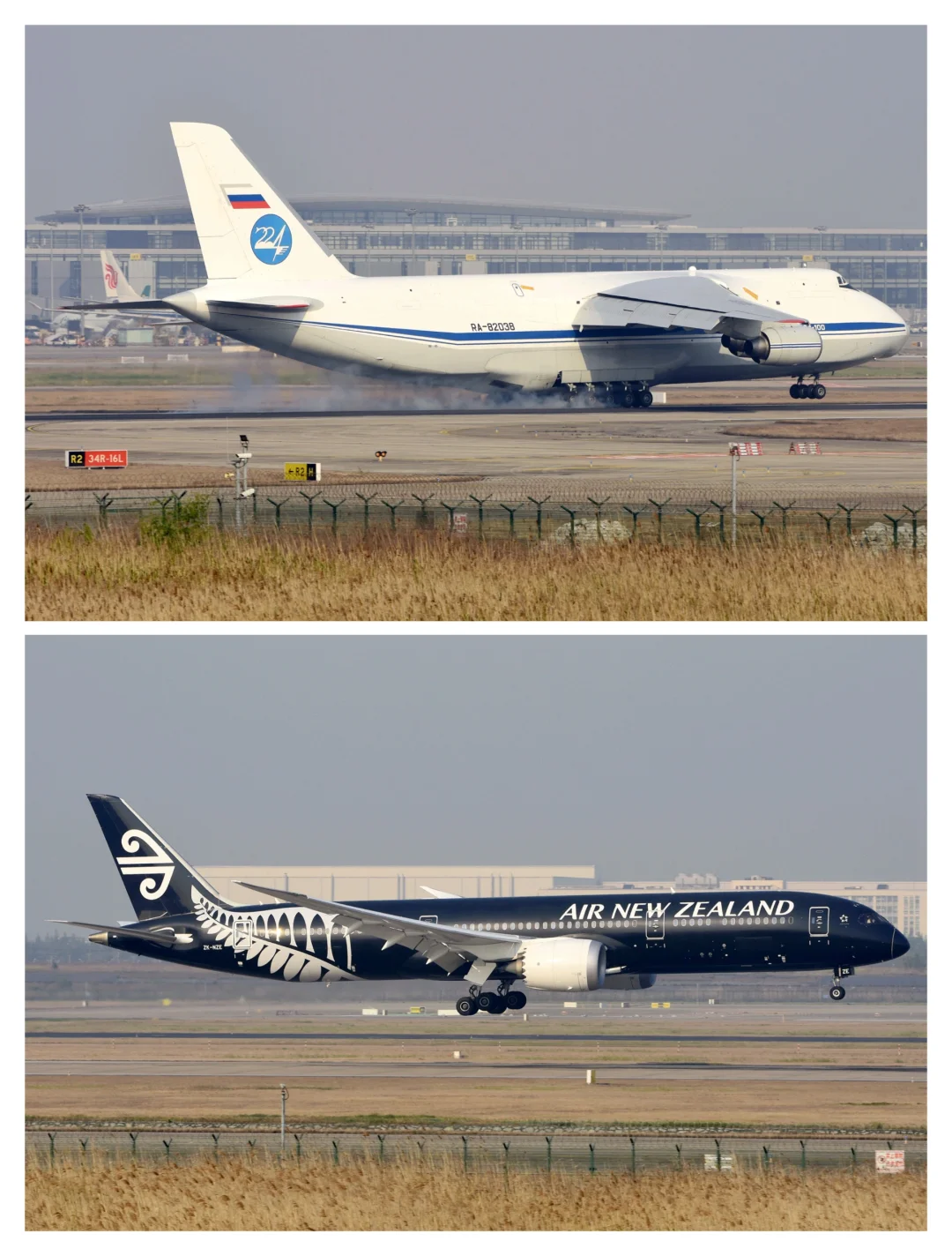 5年前的浦东机场 全球包机客改货 货机齐聚