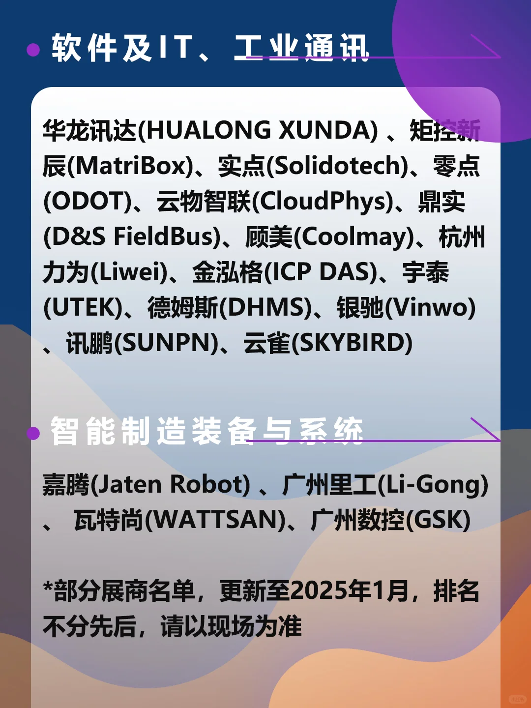 SPS广州智能制造展，展商名单公布！