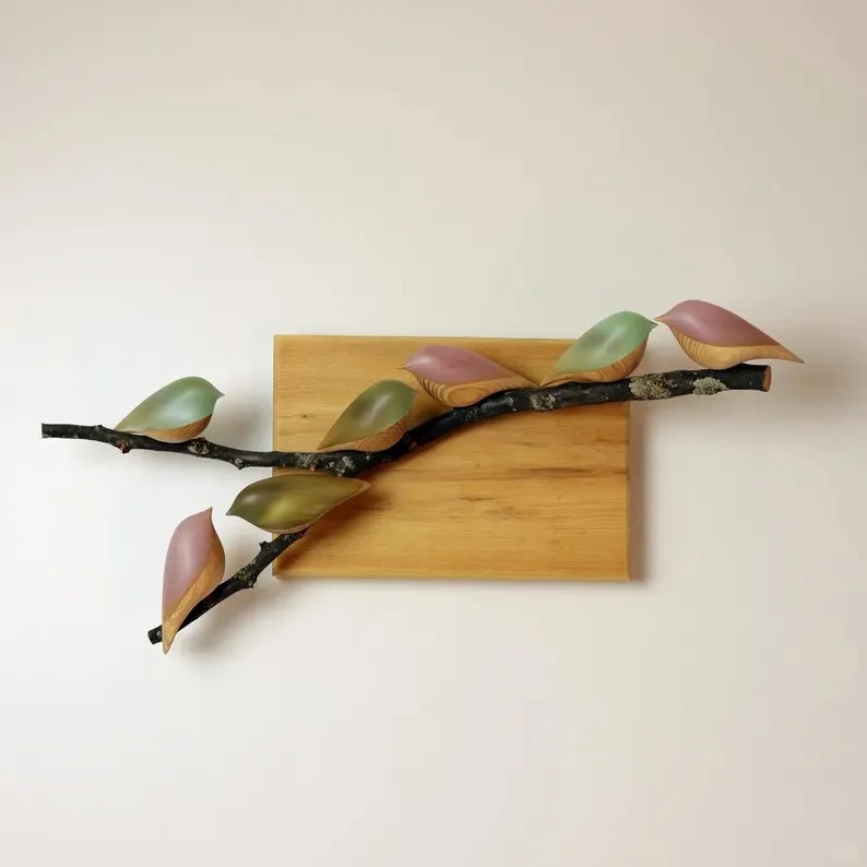 树脂和实木结合的动作雕塑