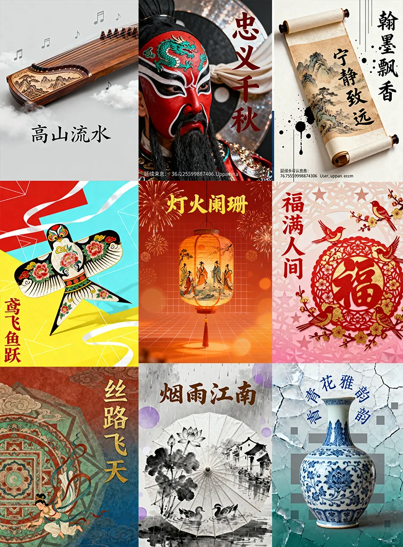 原创海报｜九张里藏尽中华传统文化万种风情