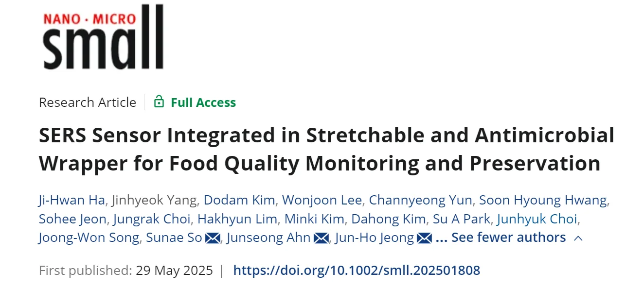 静电纺丝应用！智能包装提醒你牛肉变质？
