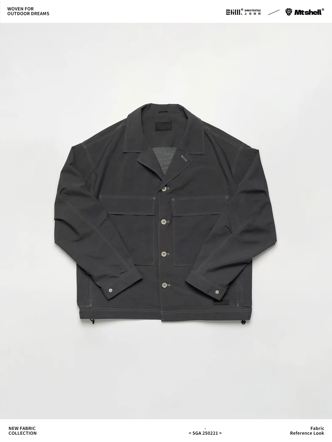 新品Sorona竹纤维细格C0无氟防水环保面料