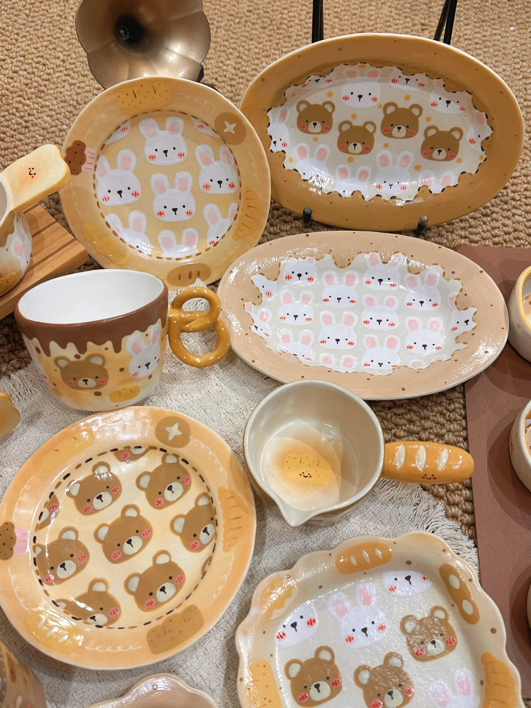 ?面包系列???小动物豆勺豆碟来啦