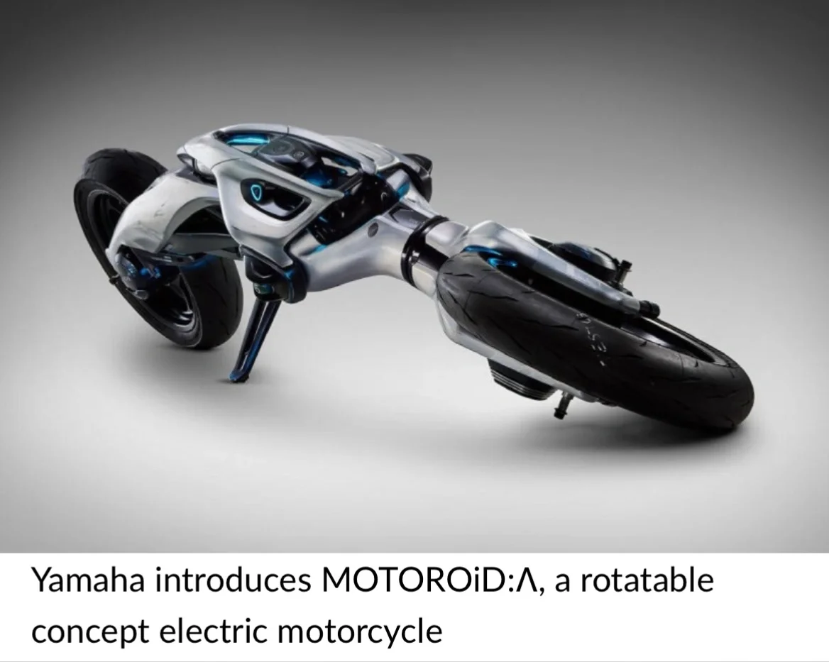 创意设计|雅马哈180度旋转摩托车