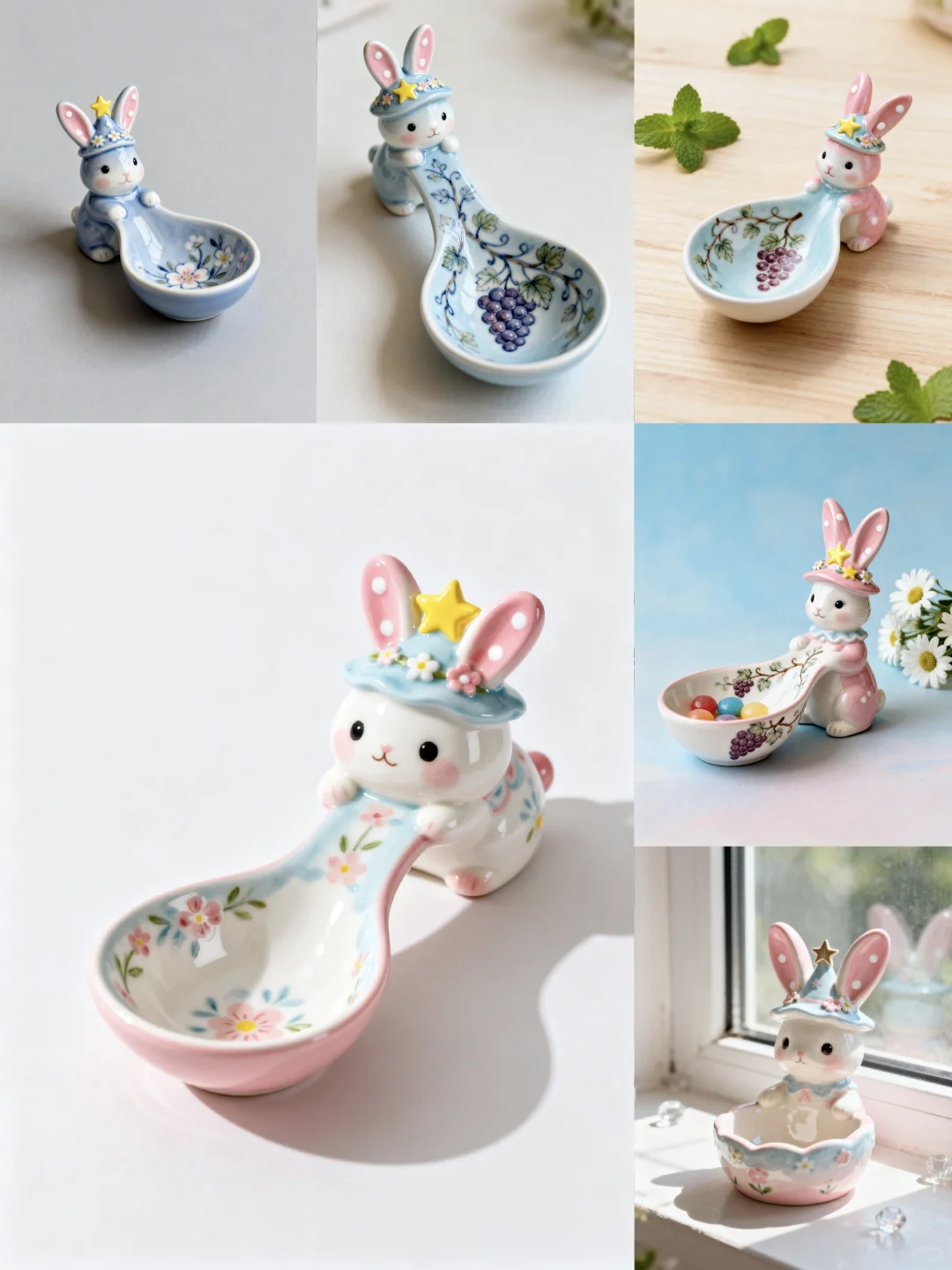 我的兔兔陶瓷餐具！超可爱！