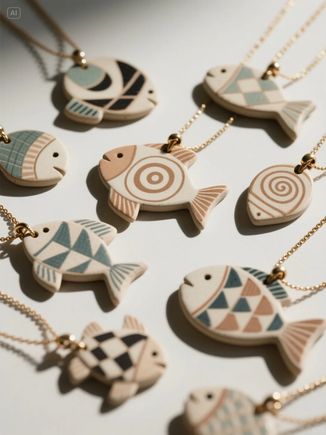 ?邂逅海洋精灵：陶泥鱼形项链的独特