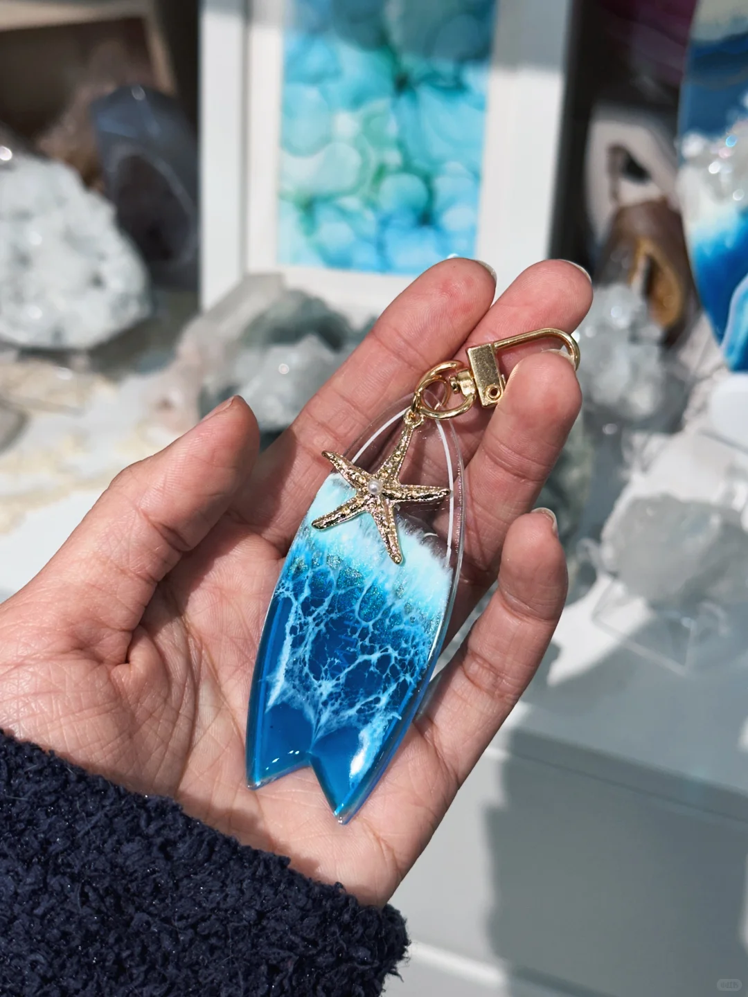 如果有下一次冲浪?记得带上我 滴胶吊饰