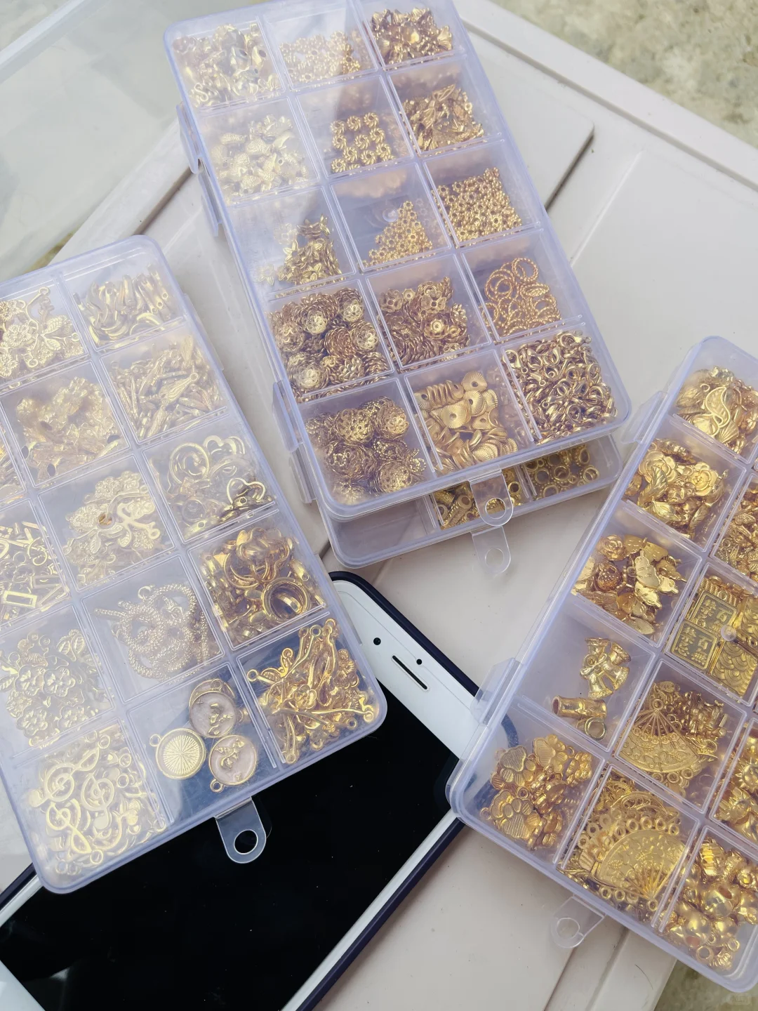 ?️合金配件15一斤，金色分装无基础，有瑕疵
