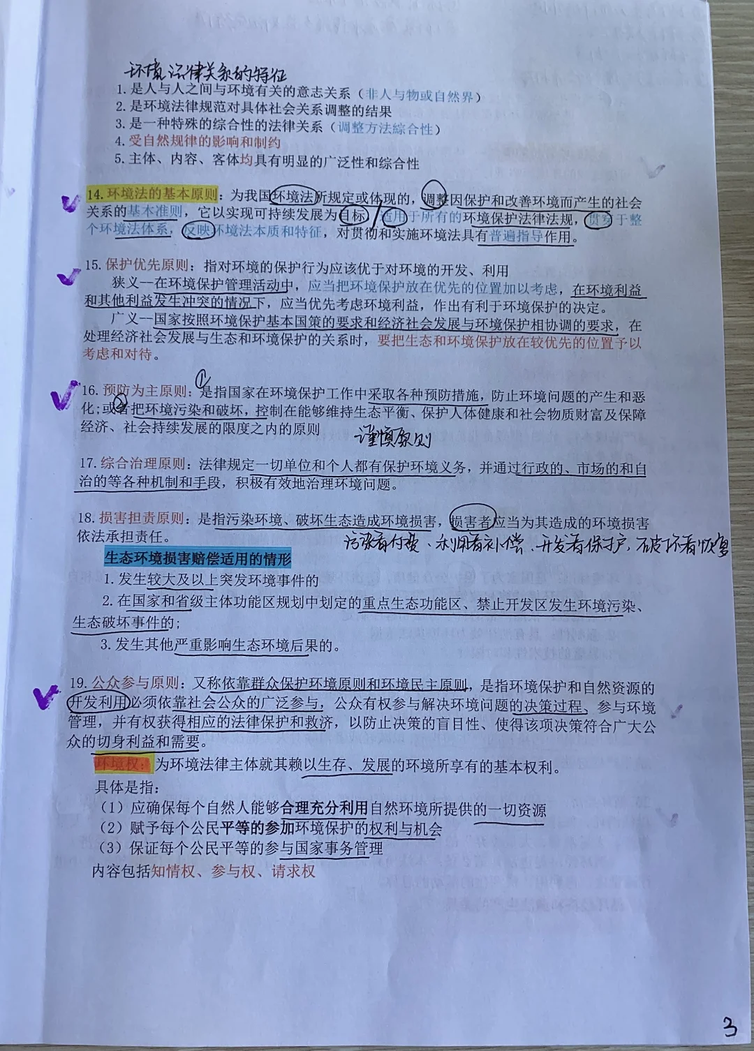【环境资源法重点整理】