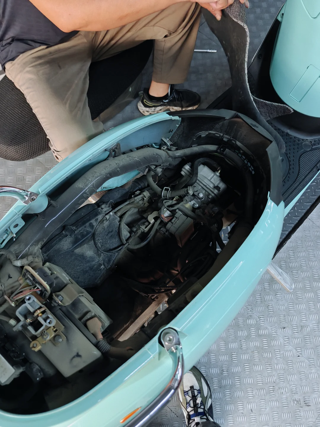 三阳飞度150，怠速熄火症状及处理方案