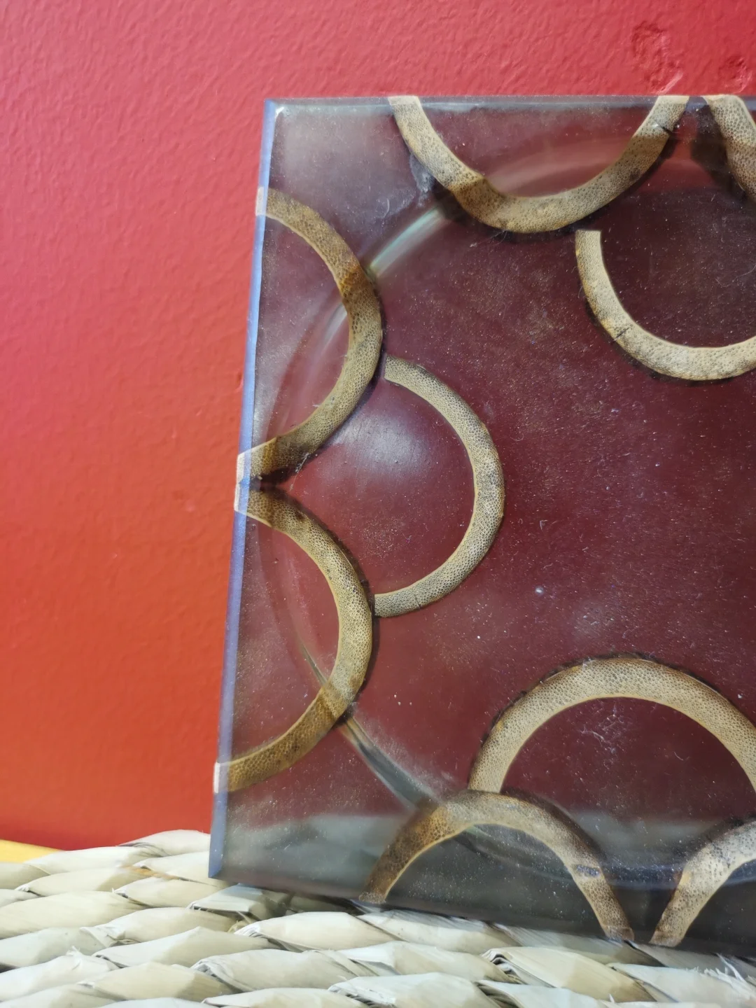 这是一个独一无二的手工杯垫