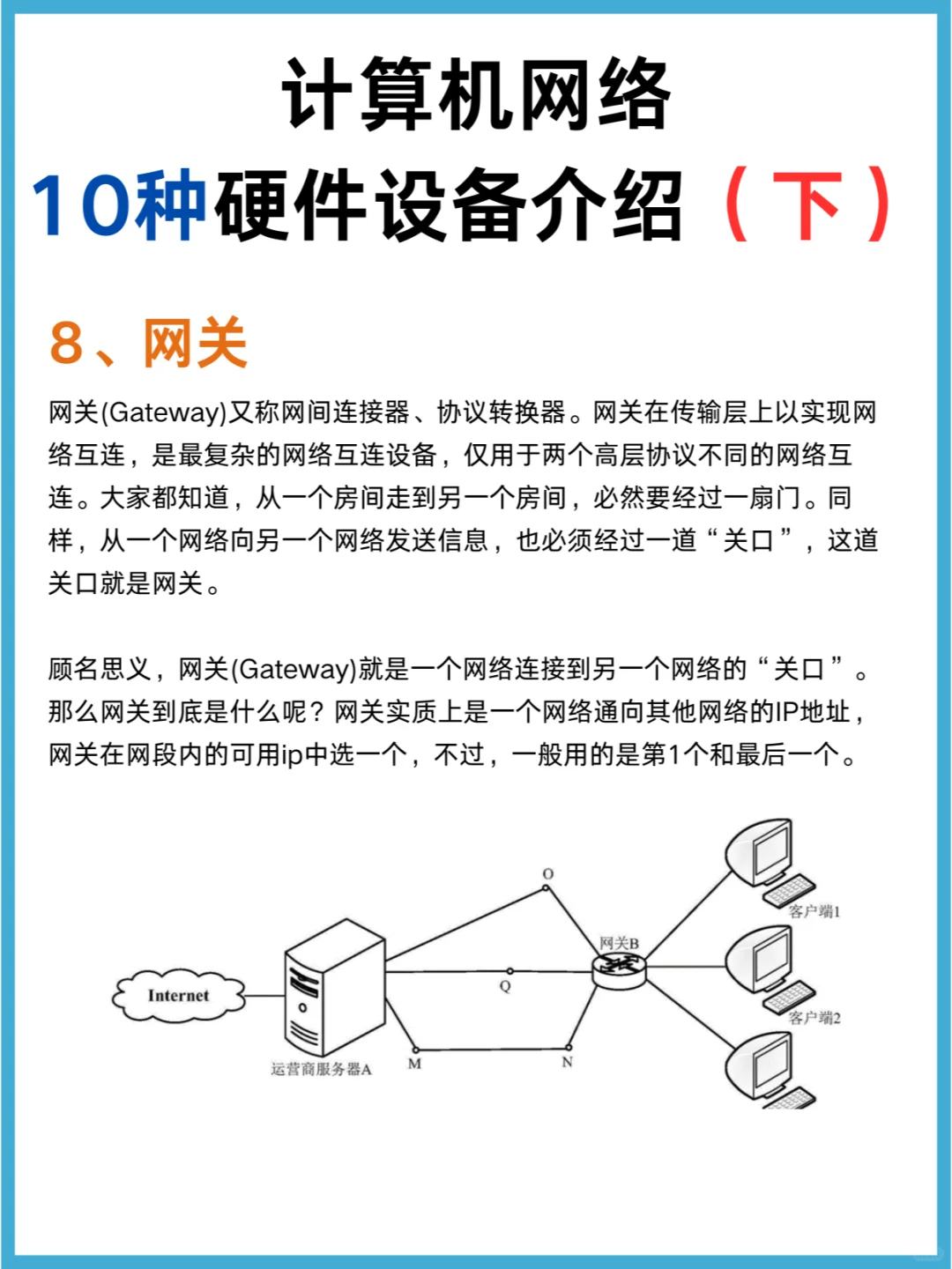 计算机网络10种硬件设备介绍（下）