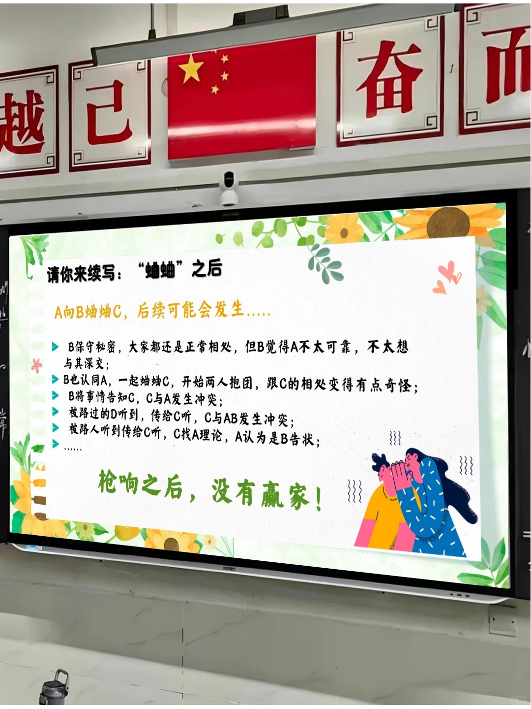 通用型交友班会PPT+讲稿:远离背后蛐蛐