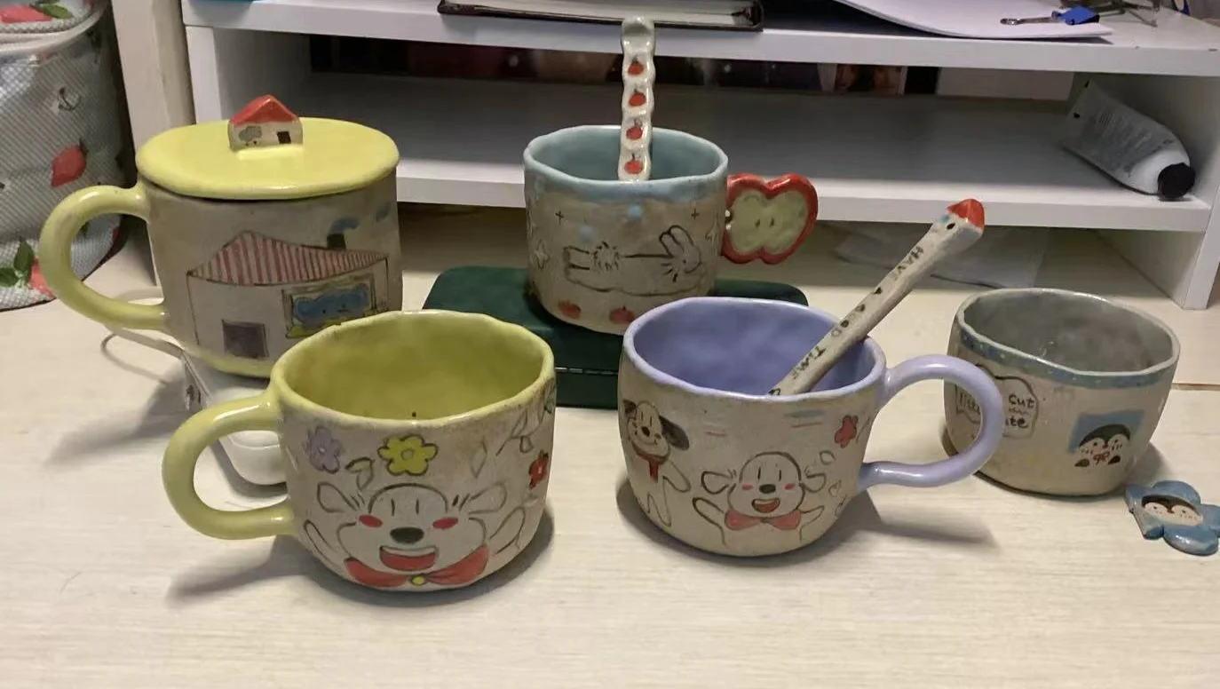 陶瓷定制 陶瓷绘画 纯手工陶瓷