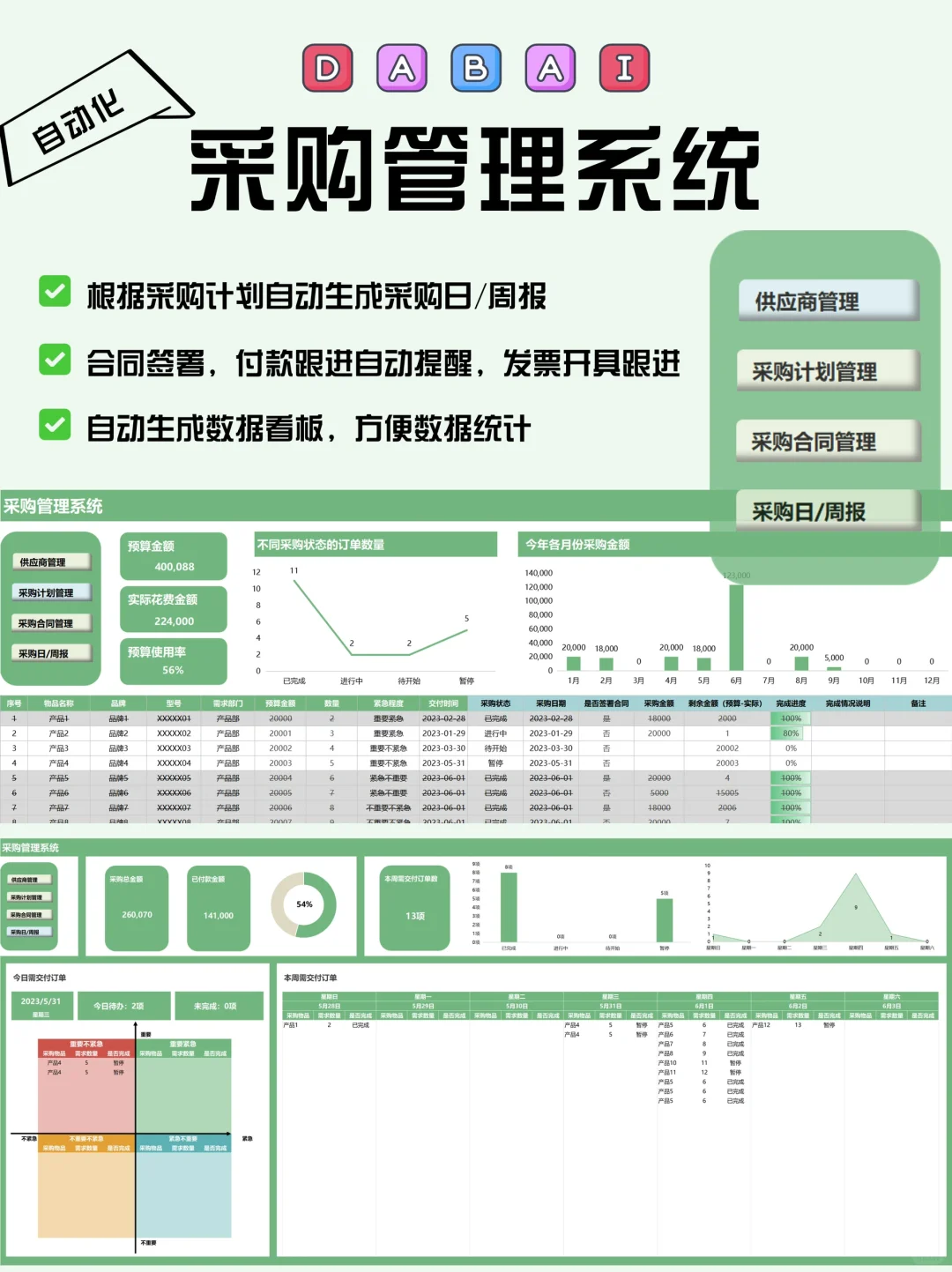 超好用!采购管理系统