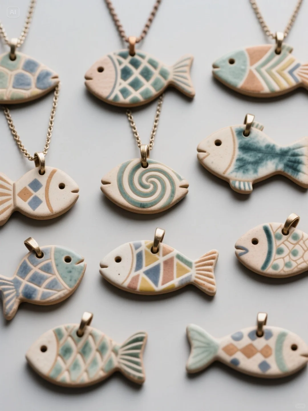 ?邂逅海洋精灵：陶泥鱼形项链的独特