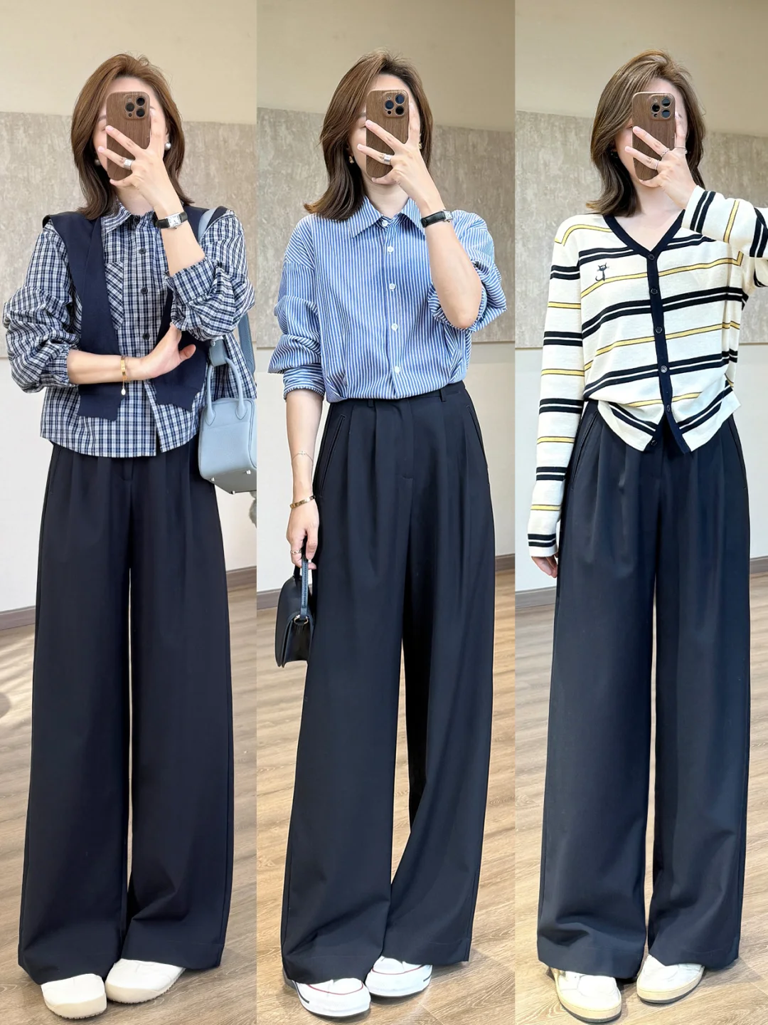 158/95| 同事们都夸高级的通勤Look～?‍