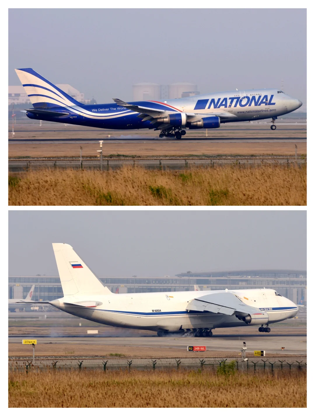 5年前的浦东机场 全球包机客改货 货机齐聚