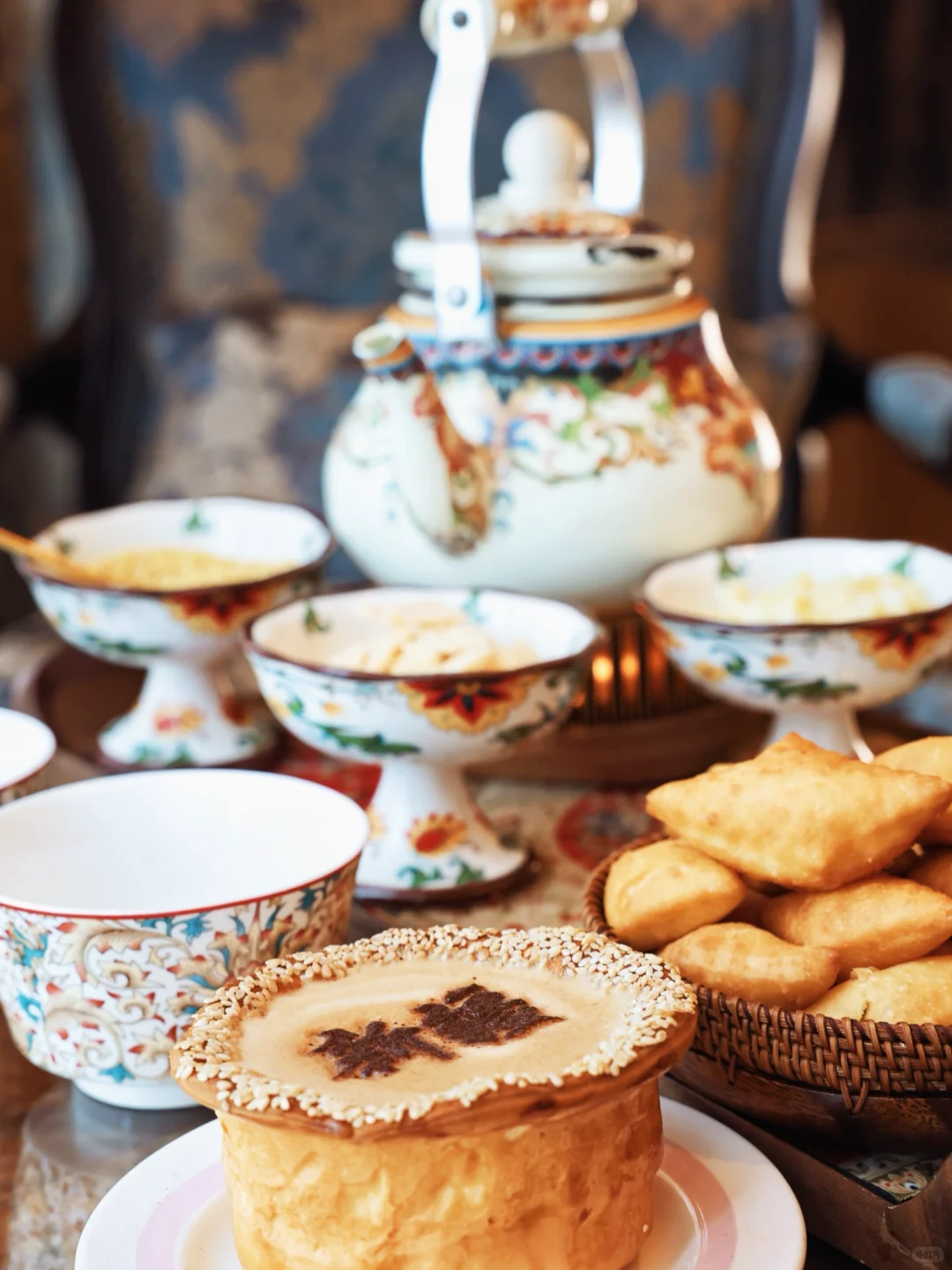 北京|?新疆驻京办☕️馕咖啡，馕装杯的下午茶