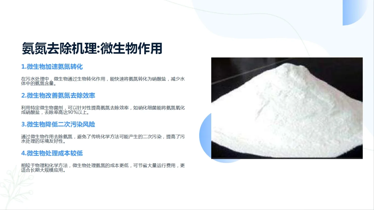 氨氮去除剂在污水处理中的作用PPT