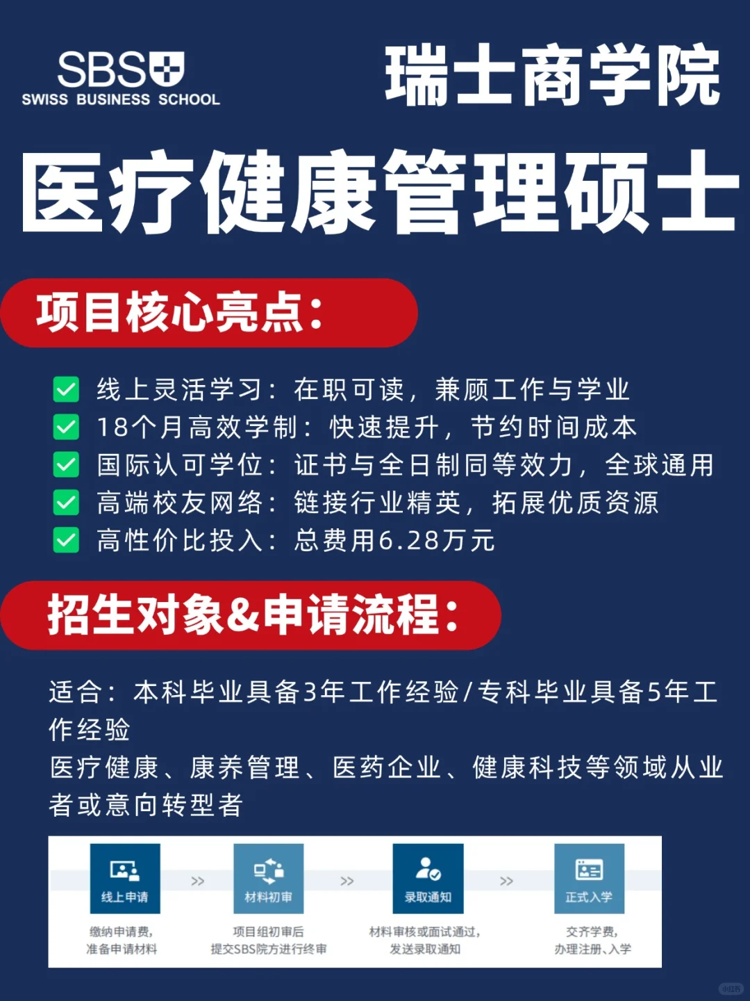 瑞士商学院医疗健康管理硕士招生开启!